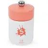 Peugeot Pop Moulin à sel manuel en bois, couleur blanc mat et corail 10 cm
