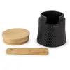 Coupelle à sel 7 cm avec cuillère en bambou Bali en fonte Peugeot