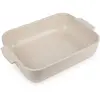 Appolia Plat four céramique rectangle écru 32 cm - 12,5' Peugeot