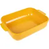 PEUGEOT Appolia Plat four céramique rectangle jaune safran 40 cm - 15.75in TU
