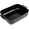 Plat au four PEUGEOT Appolia rectangulaire 25 cm Noir Satin
