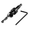 Wolfcraft Foret d'amorçage avec fraisoir Ø 4,5 - 12 mm Wolfcraft