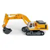 siku 1874, Pelle hydraulique Liebherr, 1:87, Métal/Plastique, Jaune, Bras de pelle mobile