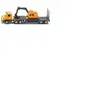 SIKU Camion Surbaisse Avec Excavatrice 1/64ème - Véhicule Miniature