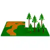 siku 5699, Sentiers et forêt, plastique, vert, idéal pour les zones agricoles