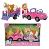 Simba - Evi Love Jeep avec Remorque - Mini Poupée 12cm - 1 Cheval Inclus - 105737460