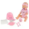 Smoby Poupon NEW BORN BABY Rose 43cm - Boit et Fait Pipi - Accessoires Inclus