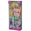 Simba Poupée mannequin Steffi Love Smoby Longboard - bleu/rose/violet - 29 cm