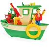 Simba Sam Le Pompier Bateau De Pêche De Charlie Avec Figurine
