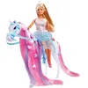 SIMBA.DICKIE.GROUP Simba - Steffi Love Princesse et Cheval - Poupée Mannequin 29cm - Robe + Tiare - Accessoires de Coiffure inclu