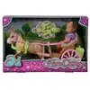 Caleche et cheval pour poupée STEFFI LOVE Evi - SILVERTORN - 12cm - Accessoires inclus