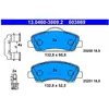 ATE Plaquettes de frein X4 pour PEUGEOT: 308 (Ref: 13.0460-3869.2)