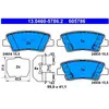 ATE 13046057862 Motorcraft Kit de plaquettes de frein, frein à disque