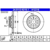 Jeu de 2 disques de frein ATE 24.0112-0210.1 - Réf. 412210