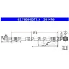 Flexible de frein ATE 83.7838-0377.3, gauche