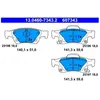 ATE Plaquettes de frein X4 pour JEEP: Grand Cherokee (Ref: 13.0460-7343.2)
