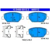 ATE Plaquettes de frein X4 pour OPEL: Insignia (Ref: 13.0460-5512.2)