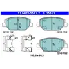 ATE Plaquettes de frein X4 pour OPEL: Insignia (Ref: 13.0470-5512.2)