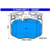 Kit de plaquettes de frein, frein à disque 13.0460-4897.2 ATE 13.04604897.2
