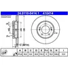 ATE Disques de frein pour HYUNDAI: i30 & KIA: Ceed (Ref: 24.0110-0414.1)