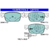 ATE Plaquettes de frein X4 pour AUDI: A4, A5 (Ref: 13.0470-7314.2)