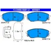 Kit de plaquettes de frein, frein à disque 13.0460-5681.2 ATE 13.04605681.2