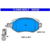 ATE Plaquettes de frein X4 pour RENAULT: Mégane (Ref: 13.0460-2620.2)