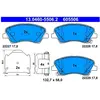 ATE Plaquettes de frein X4 pour KIA: Rio, Stonic (Ref: 13.0460-5506.2)
