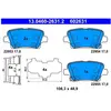 ATE Plaquettes de frein X4 pour OPEL: Insignia (Ref: 13.0460-2631.2)