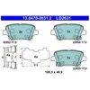 ATE Plaquettes de frein X4 pour OPEL: Insignia (Ref: 13.0470-2631.2)