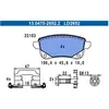 ATE Plaquettes de frein X4 pour RENAULT: Scénic (Ref: 13.0470-2652.2)