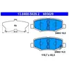 Kit de plaquettes de frein, frein à disque 13.0460-5629.2 ATE 13.04605629.2