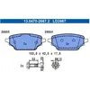 ATE Plaquettes de frein X4 pour RENAULT: Kangoo (Ref: 13.0470-2667.2)