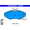 Jeu de 4 plaquettes de frein ATE 13.0460-2870.2 - Réf. 602870