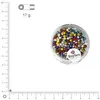 Rayher 1406849 rocailles, 2,6 mm ø Nacre, boîte 17 g, mélangé, nich