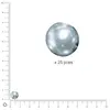 Rayher Perles Renaissance - Gris argenté - Ø 8 mm x 25 pces