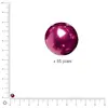 Rayher Perles Renaissance - Bordeaux - Ø 4 mm x 85 pces