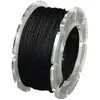 Rayher Hobby Cordon ciré armé nylon - noir - 0,6 mm - 10 m