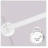 Rayher Ruban satin - rouleau de 10 m x 0,7 cm - Blanc