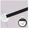 Rayher 5521301 Ruban de Satin, 7 mm, SB de Rouleau DE 10 m, Noir