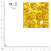 Rayher Hobby Rocailles intérieur argenté - Jaune - Ø 2,6 mm x 16 g