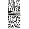 Chiffres autocollants - Rayher - Noir - Mixte - 1 pièce - Décoration horloge