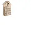 Rayher Calendrier de l'avent maison à construire 25,5 x 17,5 cm