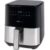 Clatronic Friteuse à air chaud 1450 W en acier inoxydable, Noir 5 LITRE