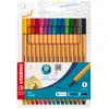 Stabilo, Stylo, Fineliner point 88, étui plastique de 15 pièces (15x)
