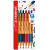 STABILO Stylo à bille rétractable pointball, étui plastique