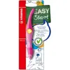 Stylo roller rechargeable Stabilo Easy Original Gauche Rose
