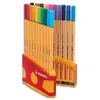 Stylos Feutre - STABILO - Point 88 - 20 Couleurs Assorties - Pointe Fine - Capuchon Ventilé