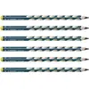 1 crayon graphite STABILO EASYgraph HB gaucher corps bleu ardoise