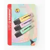 STABILO 4 stylos-feutres sensor f - pointe fine : turquoise + rose + lilas + vert clair
